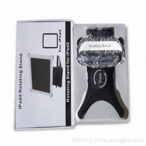 360 ABS Stand Bracket for Apple's iPad 2, with Good Quality and Colorful Box